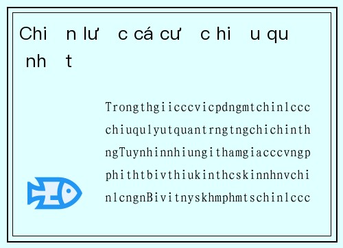 Chiến lược cá cược hiệu quả nhất