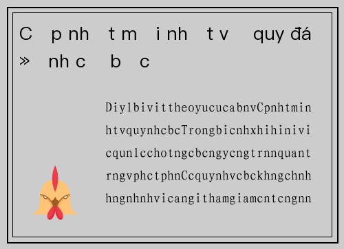 Cập nhật mới nhất về quy định cờ bạc