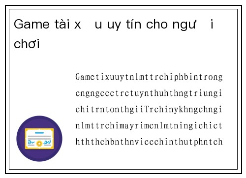 Game tài xỉu uy tín cho người chơi