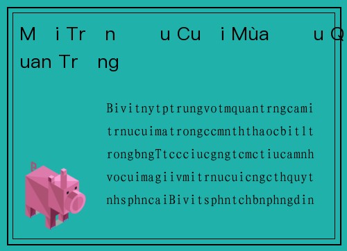 Mỗi Trận Đấu Cuối Mùa Đều Quan Trọng