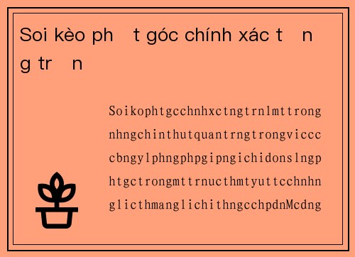 Soi kèo phạt góc chính xác từng trận
