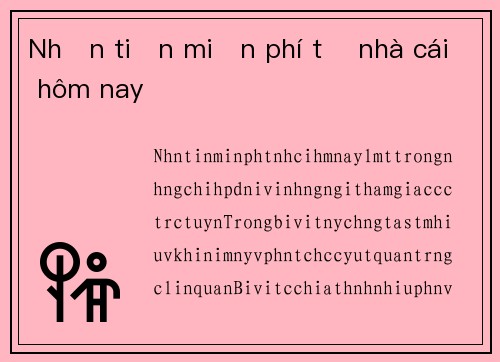 Nhận tiền miễn phí từ nhà cái hôm nay