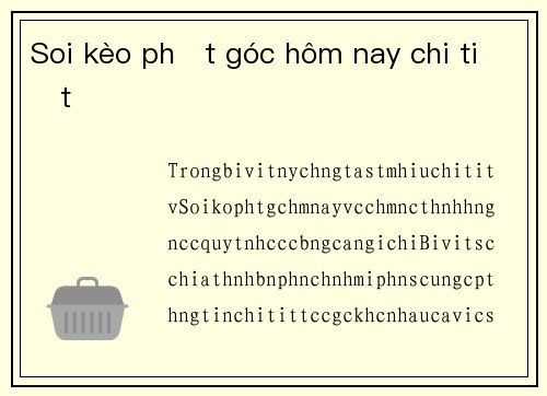 Soi kèo phạt góc hôm nay chi tiết
