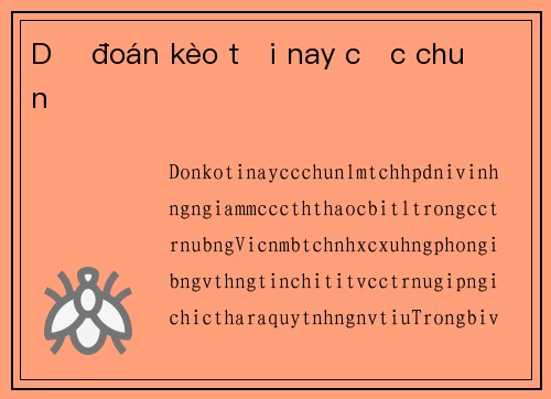 Dự đoán kèo tối nay cực chuẩn