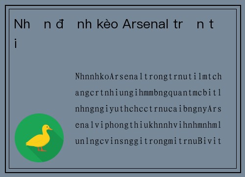 Nhận định kèo Arsenal trận tới