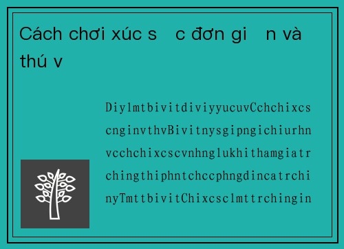 Cách chơi xúc sắc đơn giản và thú vị