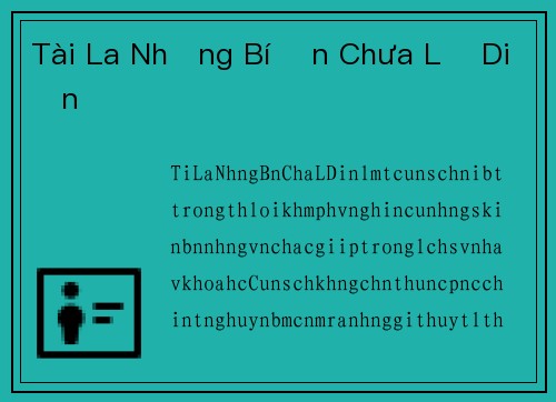 Tài La Những Bí Ẩn Chưa Lộ Diện