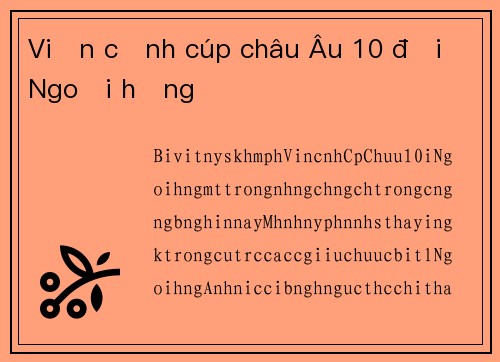 Viễn cảnh cúp châu Âu 10 đội Ngoại hạng