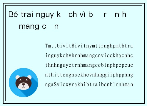 Bé trai nguy kịch vì bị rắn hổ mang cắn