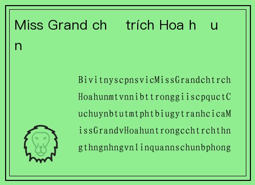 Miss Grand chỉ trích Hoa hậu Ấn Độ