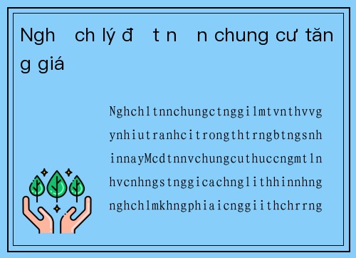 Nghịch lý đất nền chung cư tăng giá