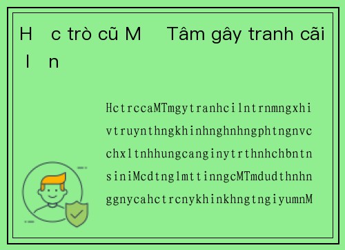 Học trò cũ Mỹ Tâm gây tranh cãi lớn